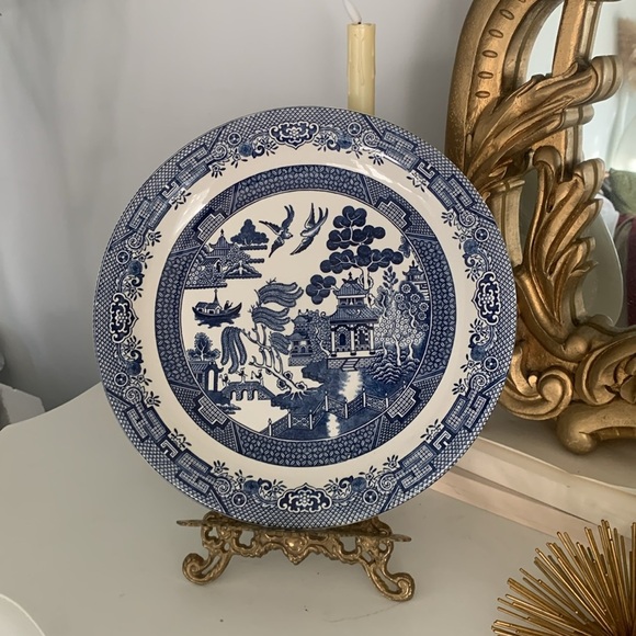 Blue Willow Churchill‎ | England Churchill Blue Willow Chop Plate Platter 12.5" - Picture 5 of 7